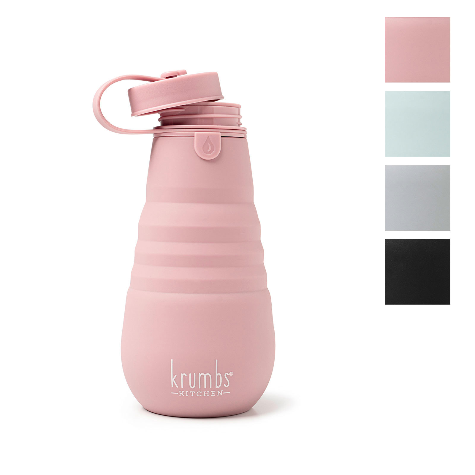 Krumbs Kitchen Essentials Collapsible Silicone Water Bottle