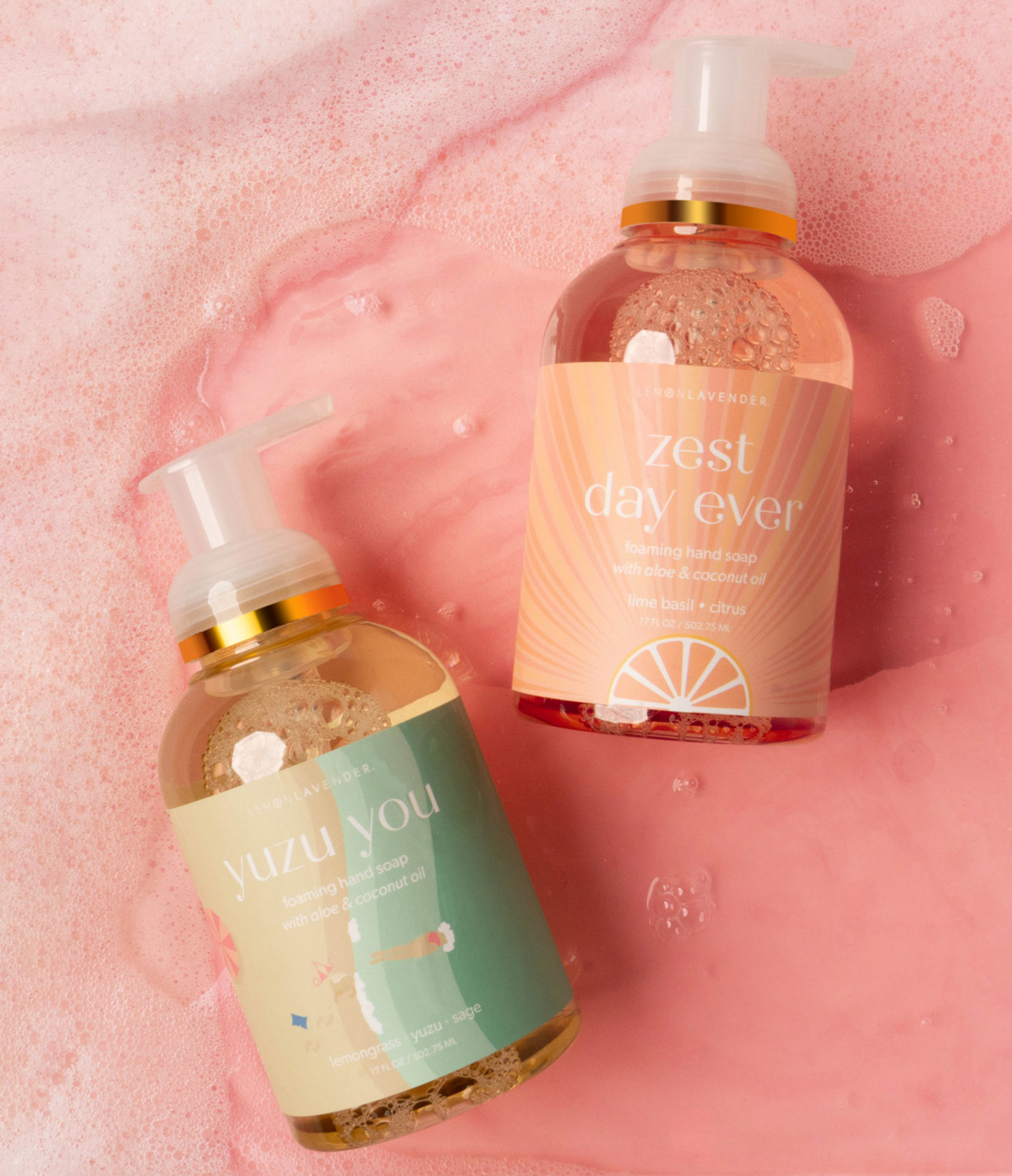 Lemon Lavender Foaming Hand Soap Retreat Yourself Collection